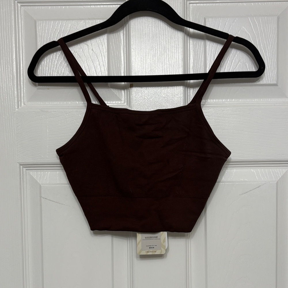 Fabletics Dark Brown Tank Top